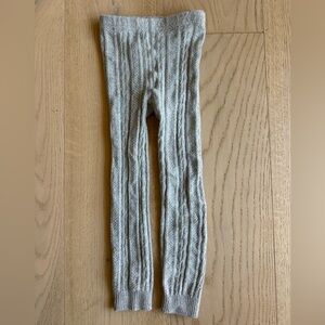 Mini Boden Cable Gray Knit Tights